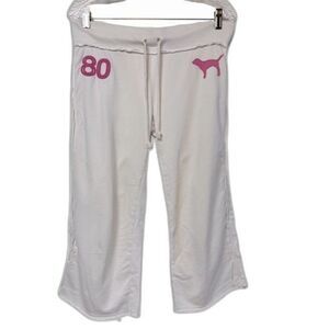 PINK Victoria’s Secret Lounge Pants White Size XS